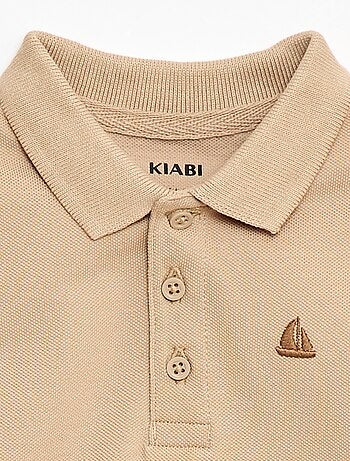 Polo de algodón piqué de manga corta