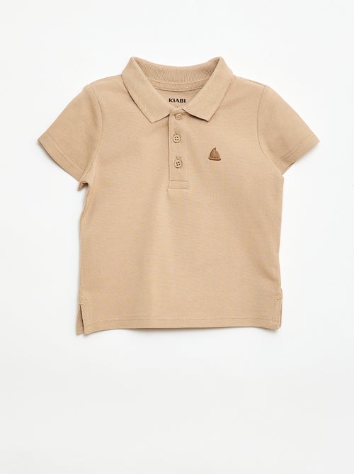 Polo de algodón piqué de manga corta - Kiabi