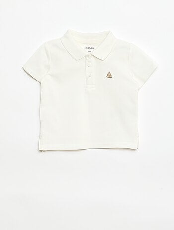 Polo de algodón piqué de manga corta