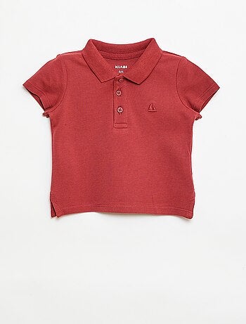 Polo de algodón piqué de manga corta