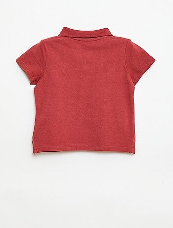 Polo de algodón piqué de manga corta