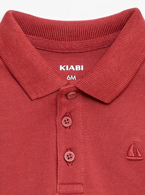 Polo de algodón piqué de manga corta - Kiabi