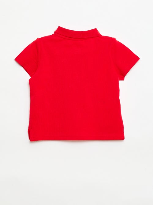 Polo de algodón piqué de manga corta - Kiabi