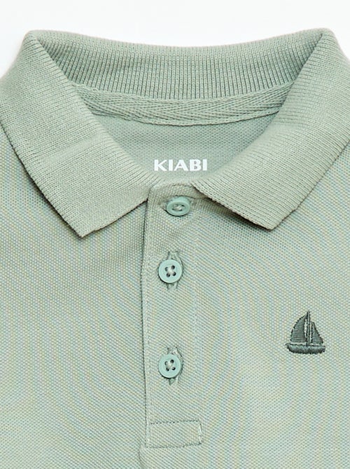 Polo de algodón piqué de manga corta - Kiabi