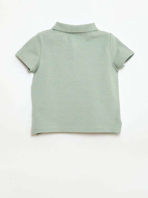 Polo de algodón piqué de manga corta - Kiabi