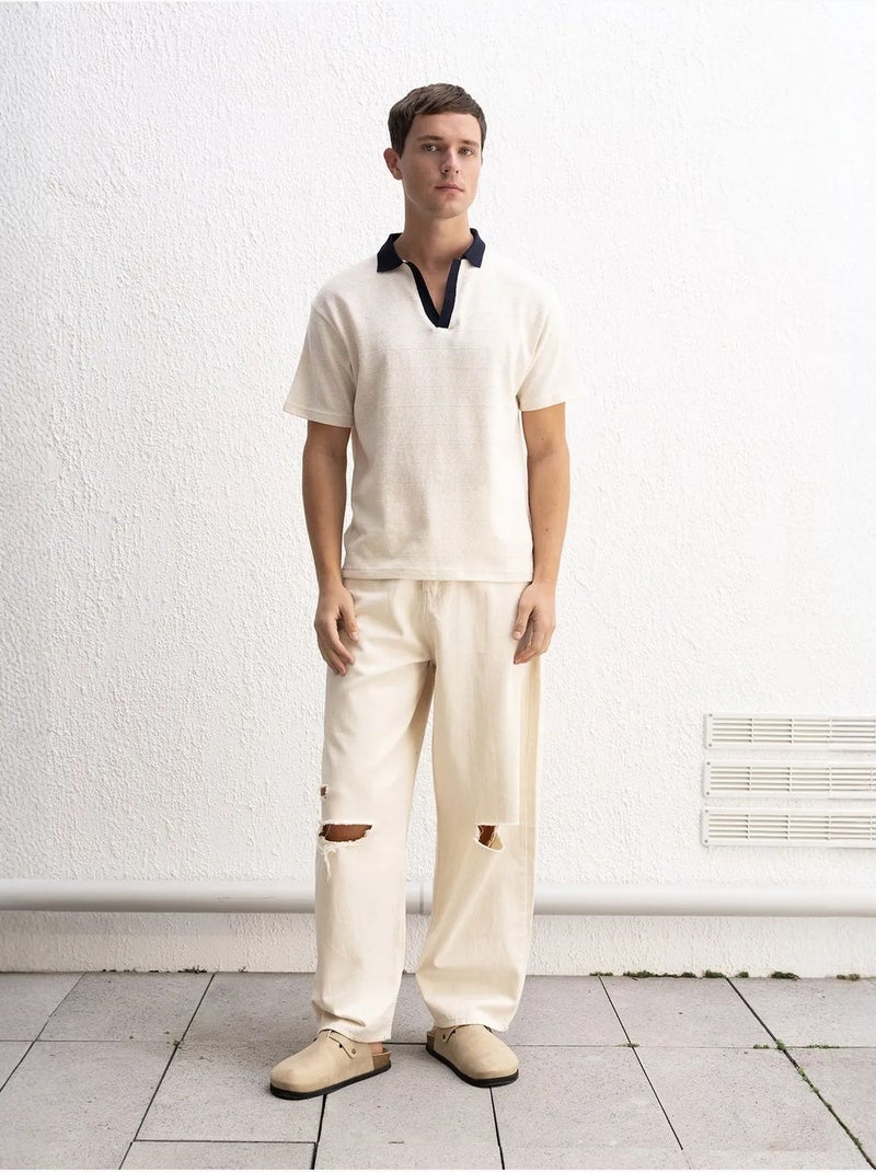 Polo de corte cómodo giesto Beige arcilla - Kiabi