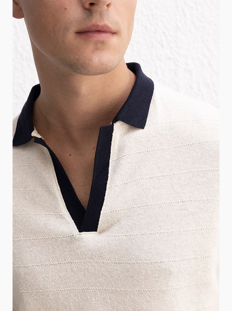 Polo de corte cómodo giesto Beige arcilla - Kiabi