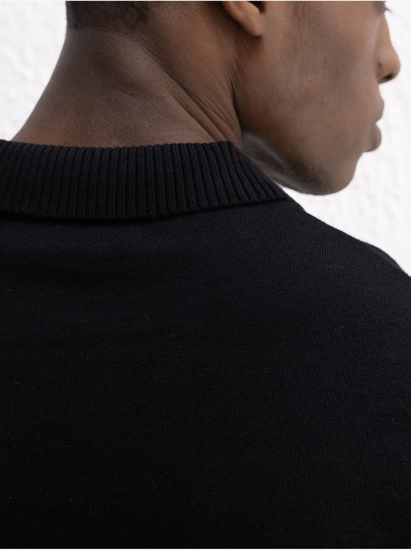 Polo de corte cómodo giesto Negro - Kiabi