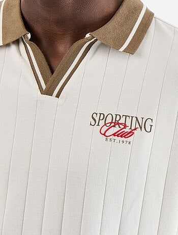 Polo de corte confort de manga corta