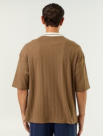 Polo de corte confort de manga corta