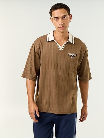 Polo de corte confort de manga corta