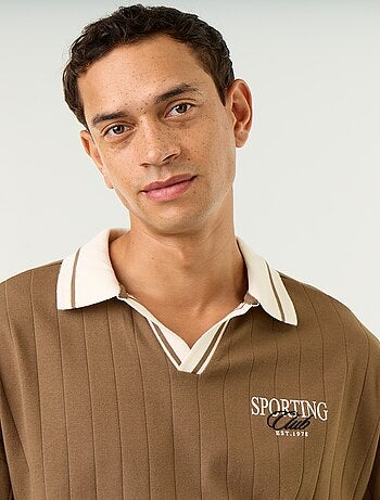 Polo de corte confort de manga corta