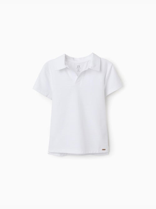 Polo de coton con jacquard - Kiabi