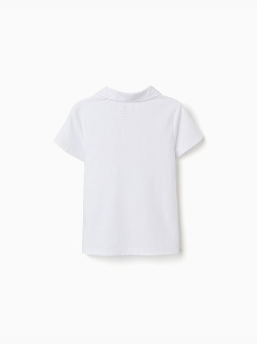Polo de coton con jacquard - Kiabi