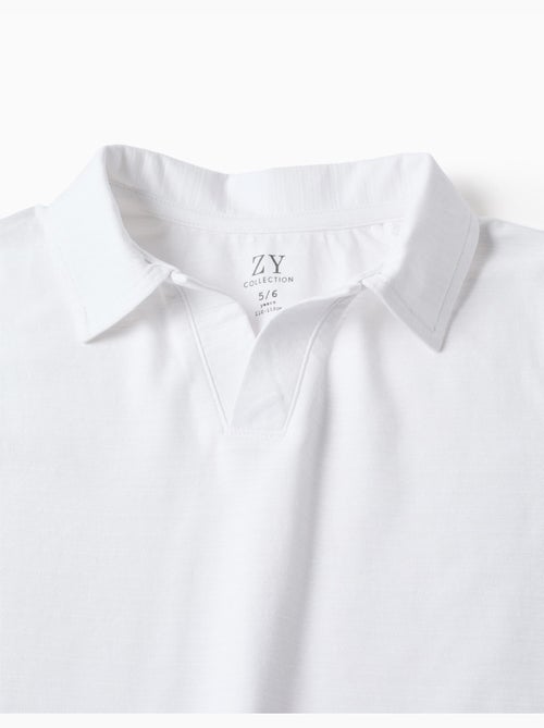 Polo de coton con jacquard - Kiabi