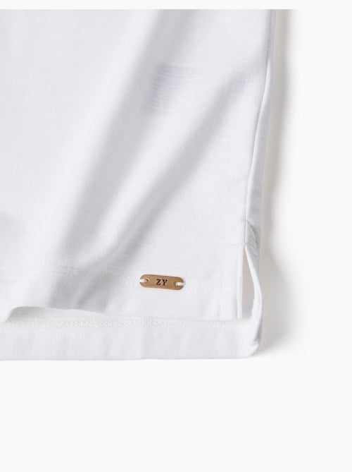 Polo de coton con jacquard - Kiabi