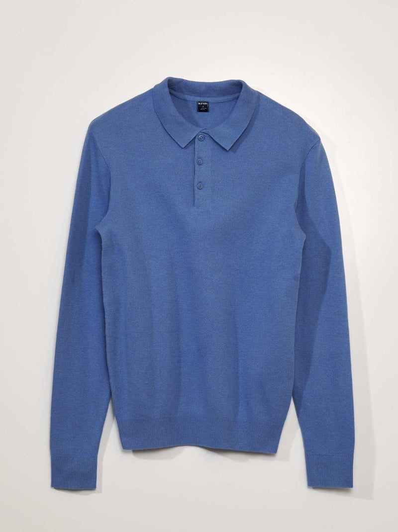 Polo de felpa AZUL - Kiabi
