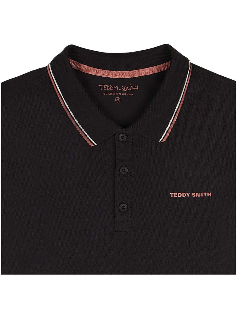 Polo de Hombre Teddy Smith Negro - Kiabi