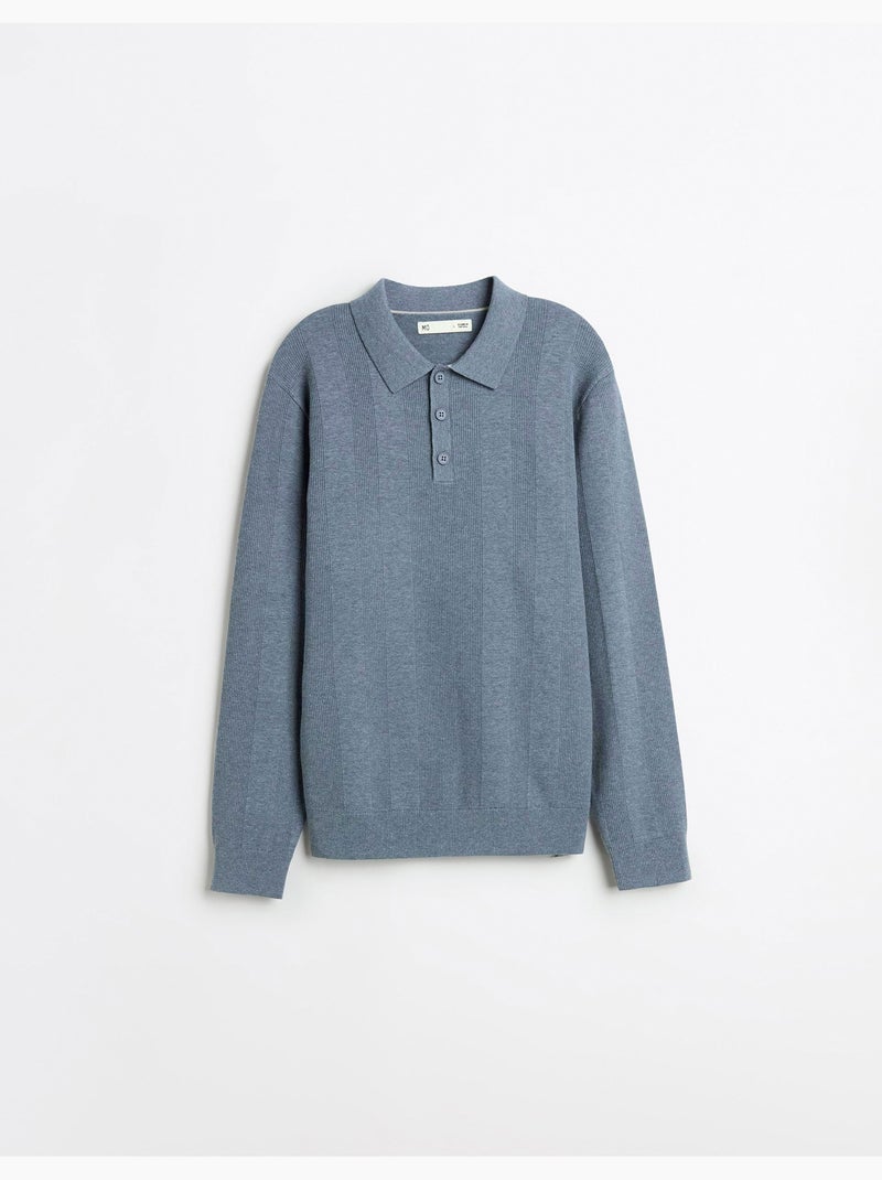 Polo de malla, MO Fashion Azul - Kiabi
