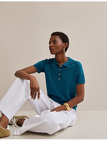 Polo de malla, MO Fashion