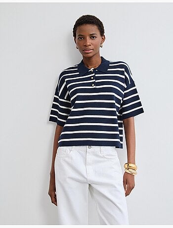 Polo de malla, MO Fashion