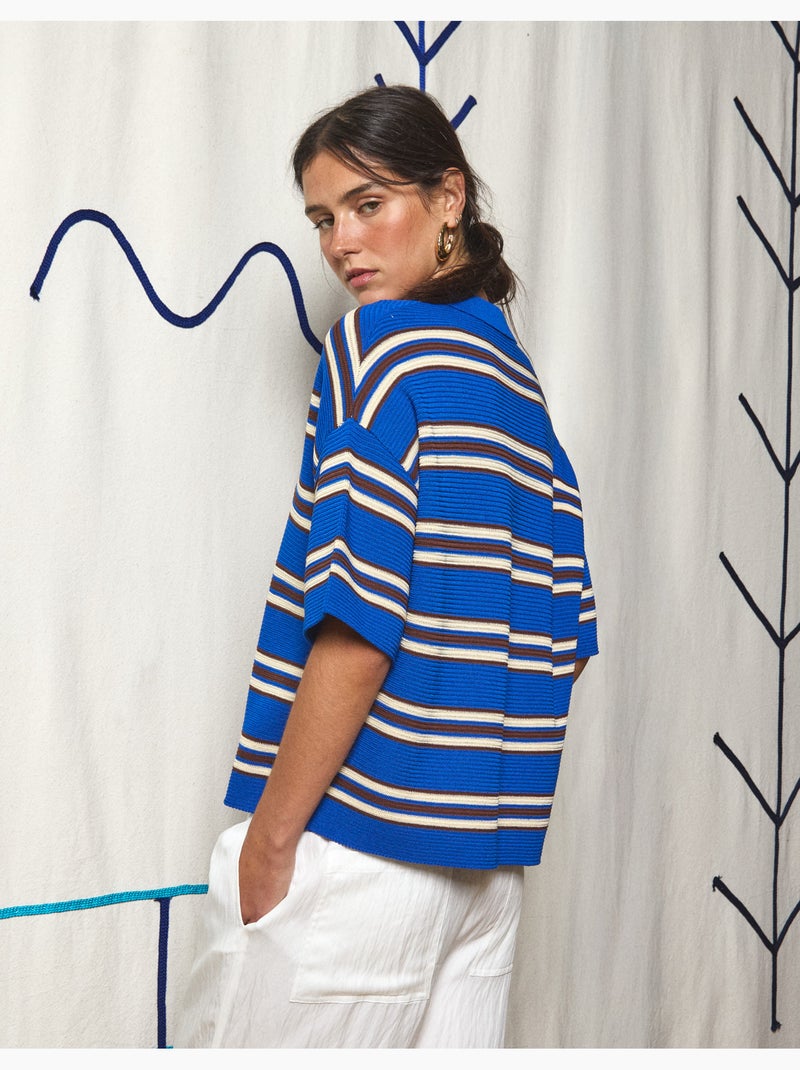Polo de malla, MO Fashion Azul - Kiabi