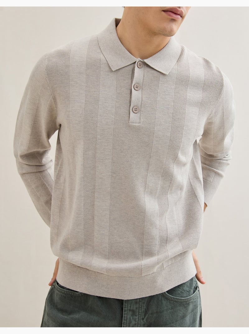 Polo de malla, MO Fashion Beige - Kiabi
