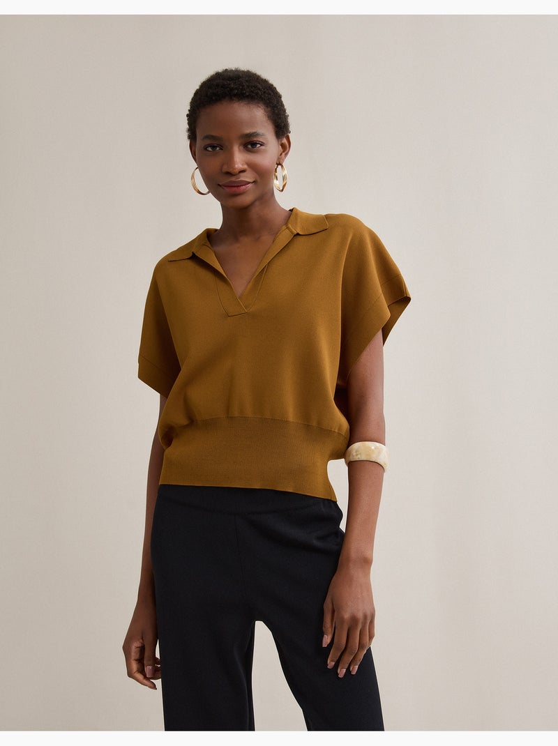 Polo de malla, MO Fashion Beige - Kiabi