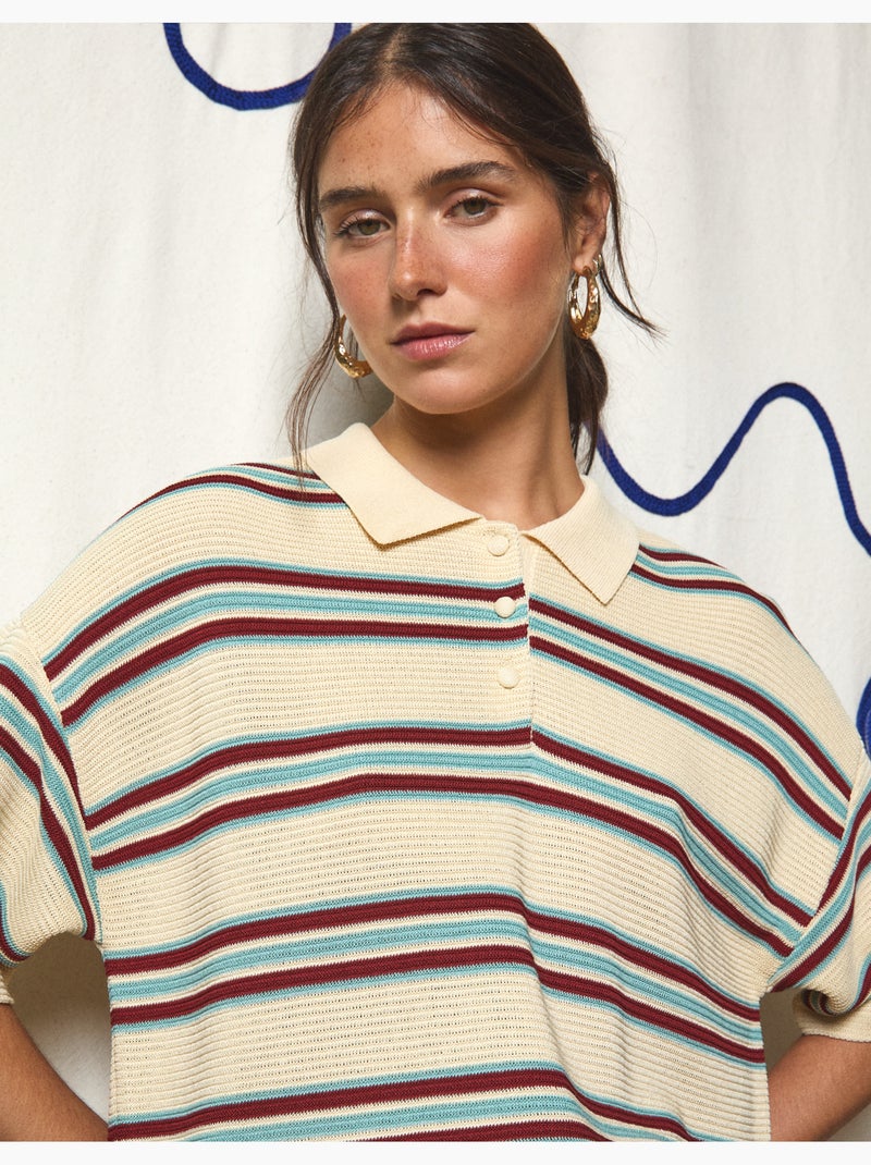 Polo de malla, MO Fashion Beige - Kiabi