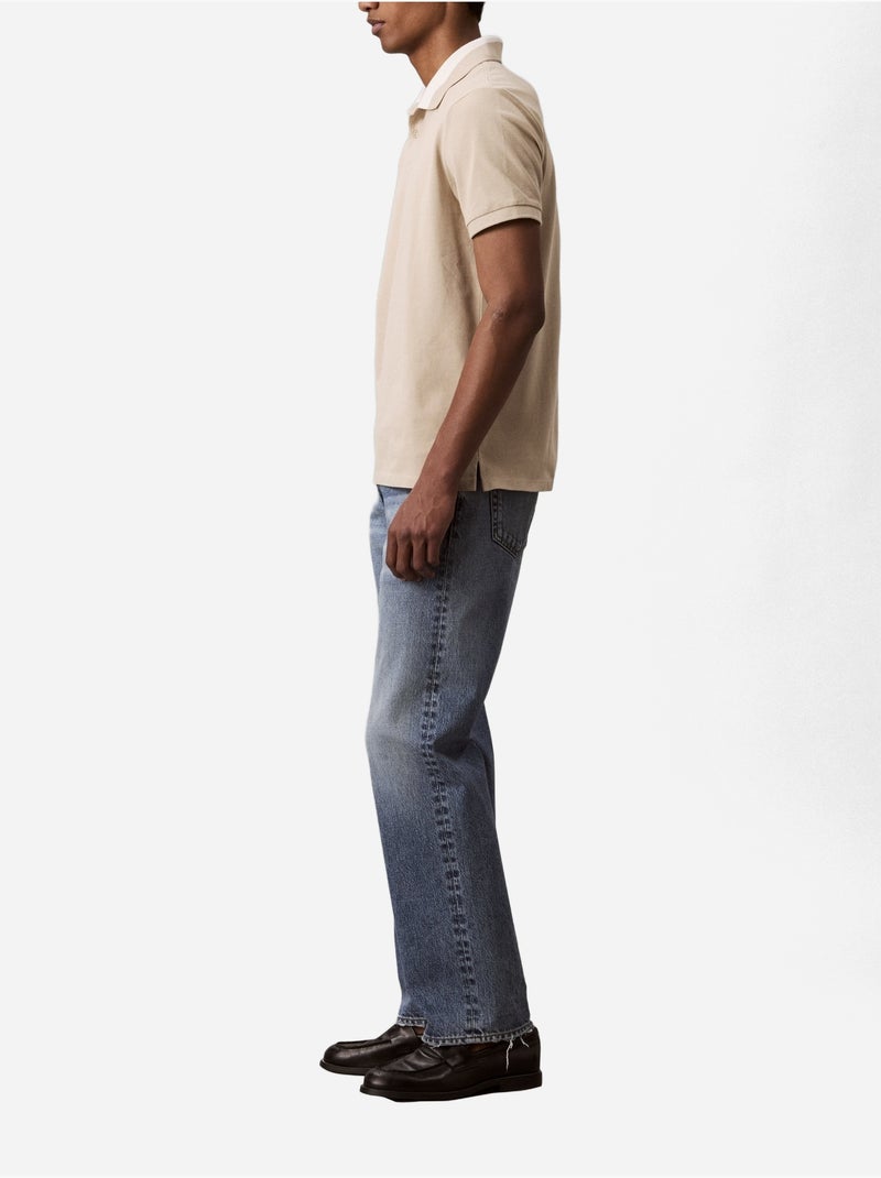 Polo de manga corta - Calvin Klein Beige - Kiabi