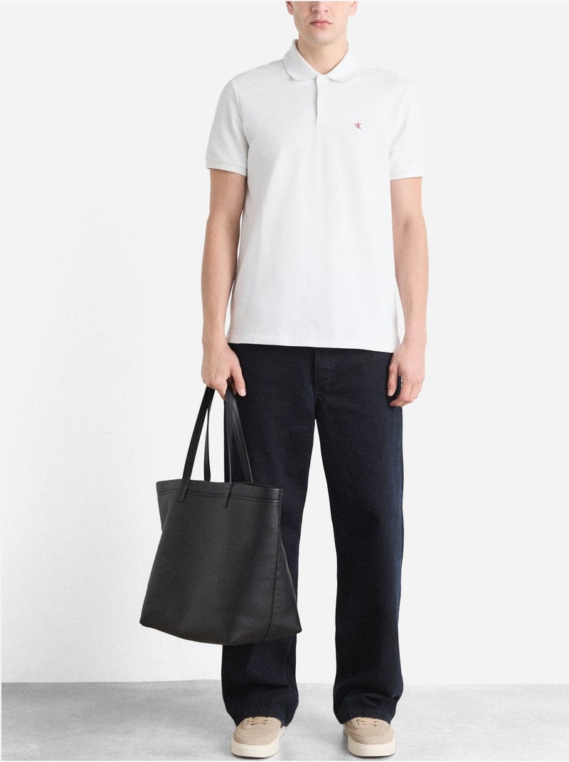 Polo de manga corta - Calvin Klein Blanco Blanco - Kiabi
