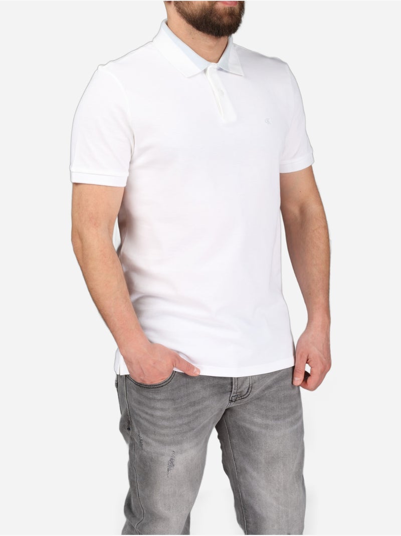 Polo de manga corta - Calvin Klein Blanco - Kiabi