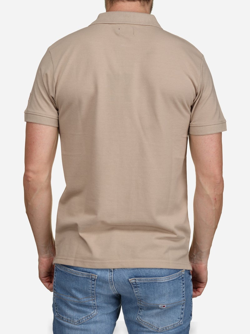 Polo de manga corta - Torrente Beige - Kiabi