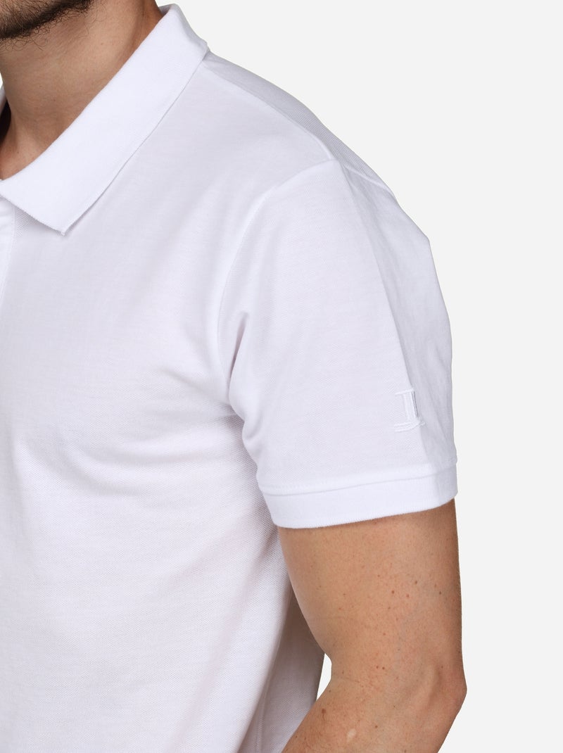 Polo de manga corta - Torrente Blanco - Kiabi