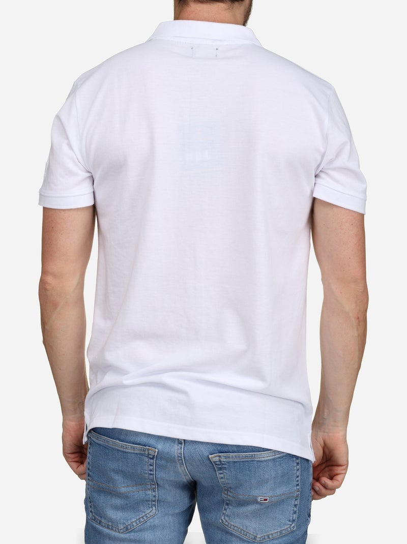 Polo de manga corta - Torrente Blanco - Kiabi
