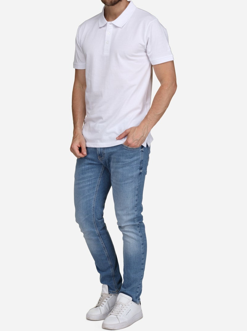 Polo de manga corta - Torrente Blanco - Kiabi