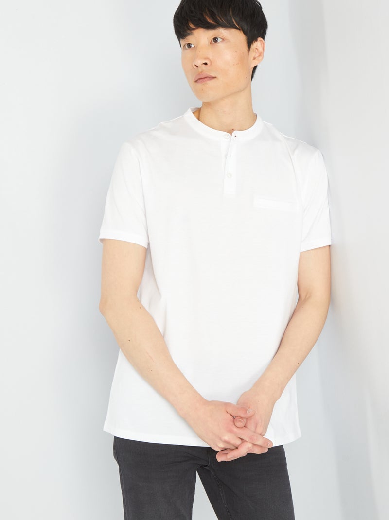 Polo de manga corta Blanco - Kiabi