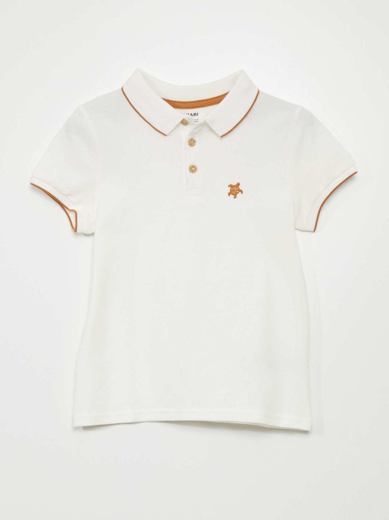 Polo de manga corta BLANCO - Kiabi