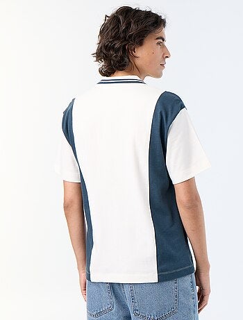 Polo de manga corta con bordados