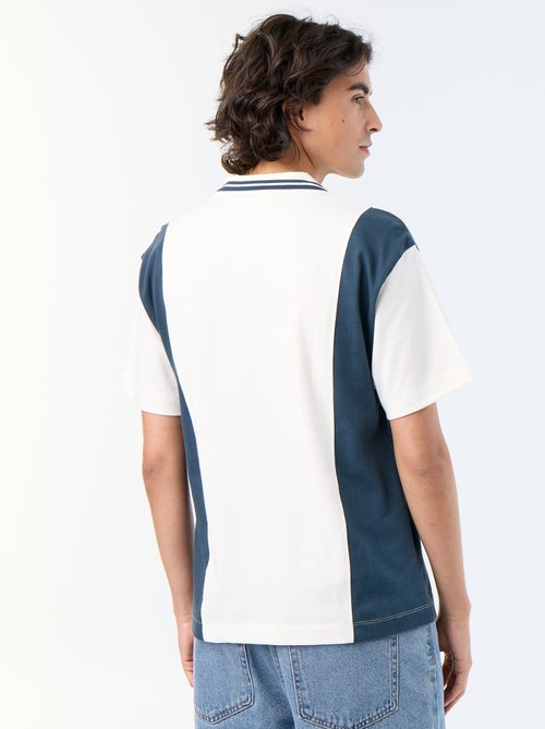 Polo de manga corta con bordados - Kiabi