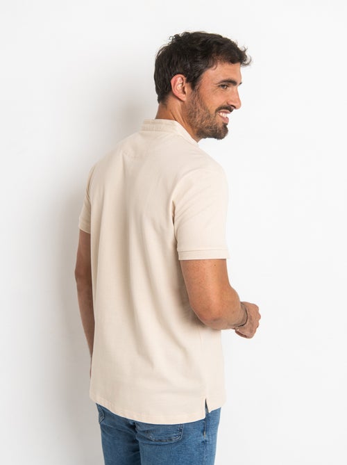 Polo de manga corta con cuello mao - AFIBEL - Kiabi