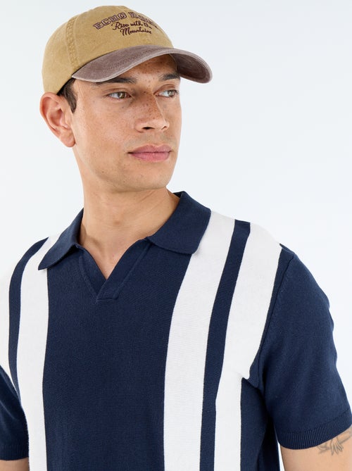 Polo de manga corta con cuello sin botones - Kiabi