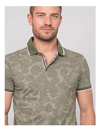 Polo de manga corta de algodón con motivos PAILLOTE
