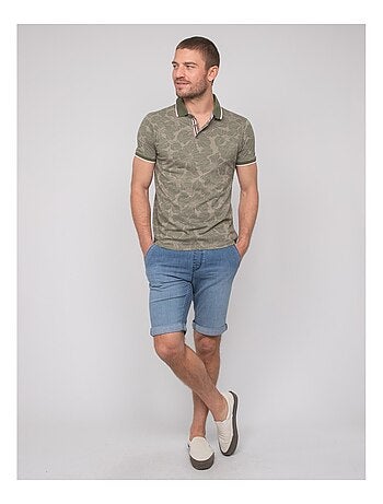 Polo de manga corta de algodón con motivos PAILLOTE