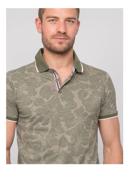 Polo de manga corta de algodón con motivos PAILLOTE - Kiabi Polo de manga corta de algodón con motivos PAILLOTE - Kiabi