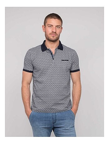 Polo de manga corta de algodón con motivos PALAINA