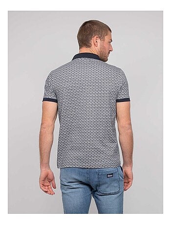 Polo de manga corta de algodón con motivos PALAINA