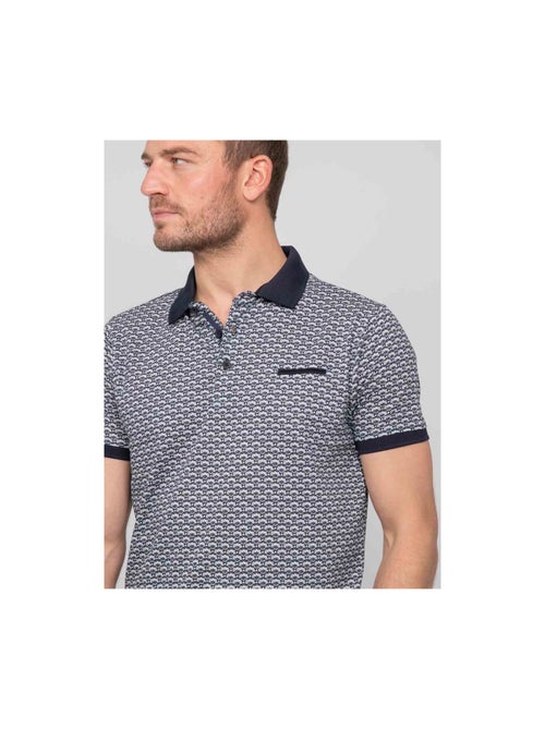 Polo de manga corta de algodón con motivos PALAINA - Kiabi