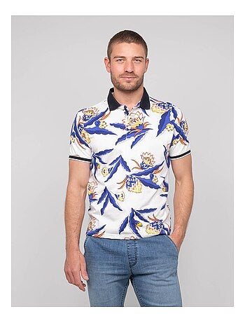 Polo de manga corta de algodón con motivos PEWA