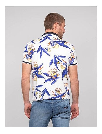 Polo de manga corta de algodón con motivos PEWA